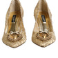 Gold Taormina Lace DEVOTION Pumps Shoes