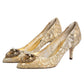 Gold Taormina Lace DEVOTION Pumps Shoes