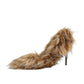 Brown Fur Leather High Heels Pumps Shoes