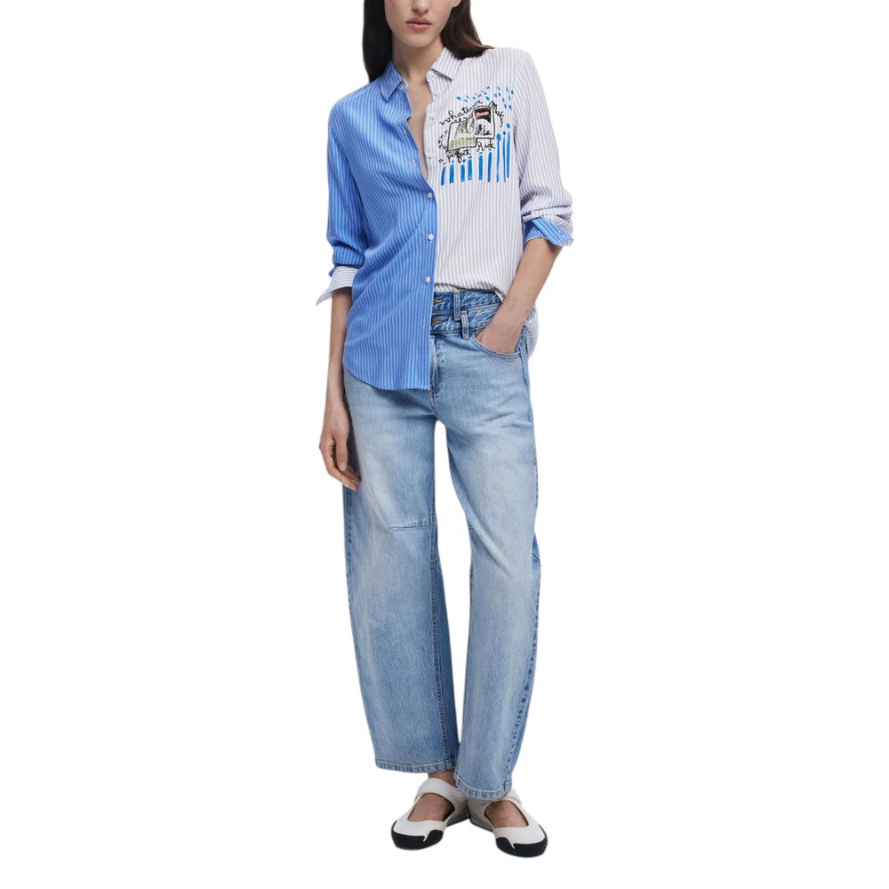 Light Blue Viscose Blouse