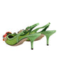 Green Embellished Heels Slingbacks Shoes