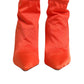 Orange DG Logo Heels Ankle Boots Shoes