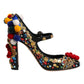 Black Gold Embellished MARY JANES Pumps  Shoes