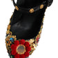 Black Gold Embellished MARY JANES Pumps  Shoes