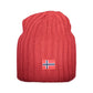 Red Polyester Men Cap