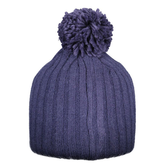 Blue Acrylic Women Cap