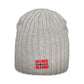 Gray Polyester Men Cap