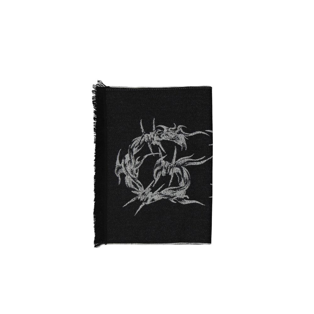 Black Virgin Wool Scarf