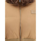 Brown Polyester Full-Length Jacket
