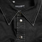 Black Cotton Long Sleeve Denim Casual Shirt