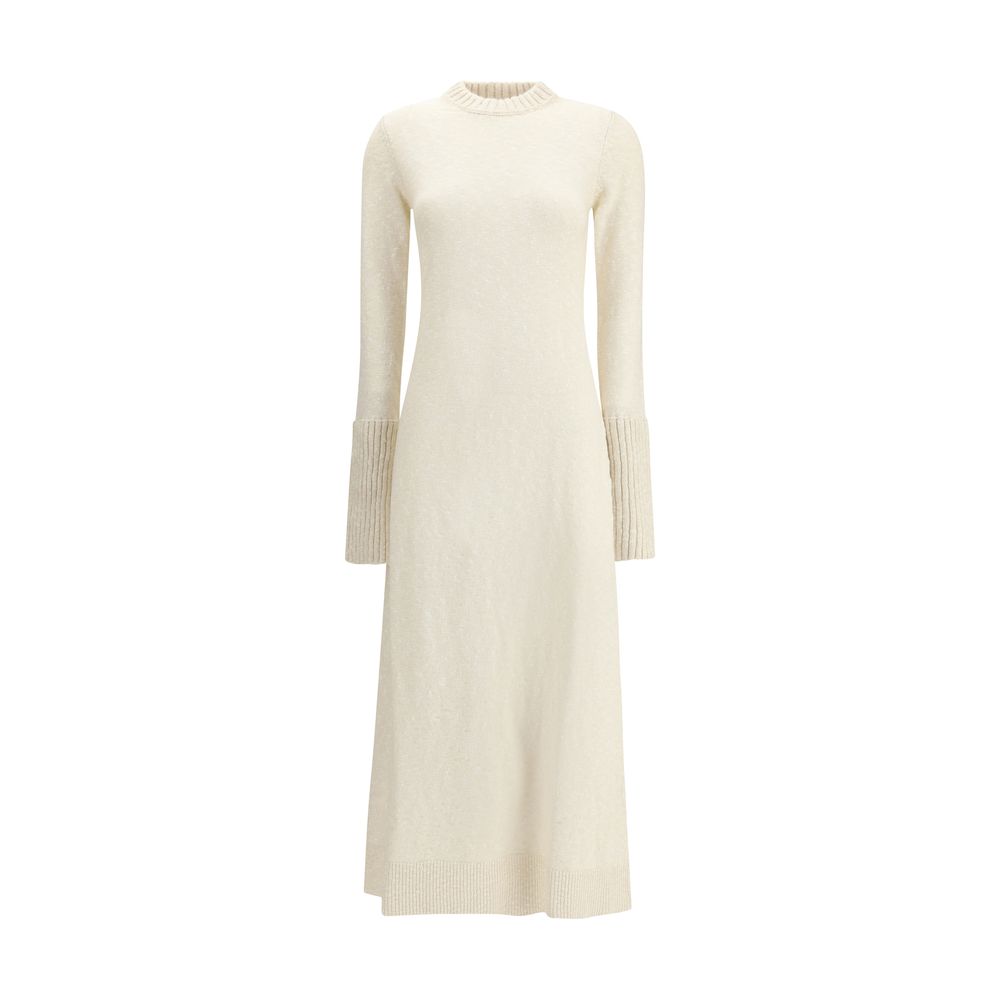 White Cashmere Casual Dress