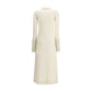 White Cashmere Casual Dress