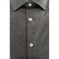 Gray Cotton Men Shirt