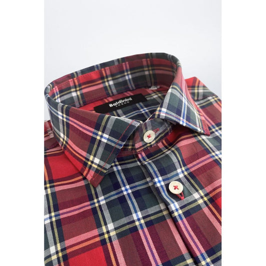 Multicolor Cotton Men Shirt