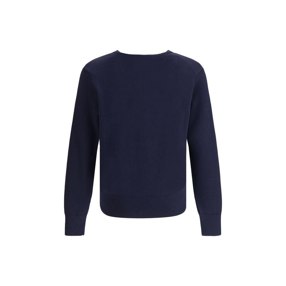 Blue Merino Wool Cardigan