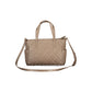Brown Polyurethane Women's Bag