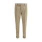 Bicolor Fleece Wool Dress Pants