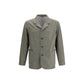 Green Fleece Wool Coat