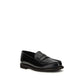 Black Leather Slip-On Loafers