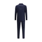Blue Fleece Wool Two-Piece Suit