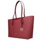 Red Fabric Shoulder Bag