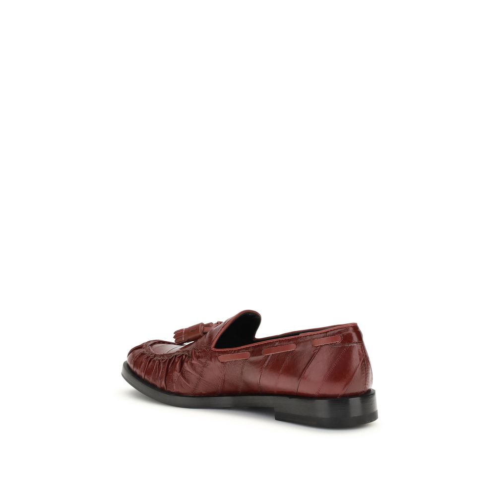 Bordeaux Rubber Slip-On Loafers