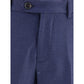Blue Fleece Wool Pants