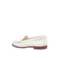 White Calfskin Slip-On Loafers