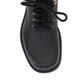 Black Calfskin Lace-Up Boots