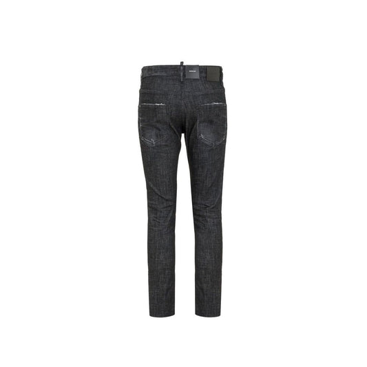 Black Cotton Jeans Denim