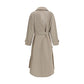 Beige Polyester Coat