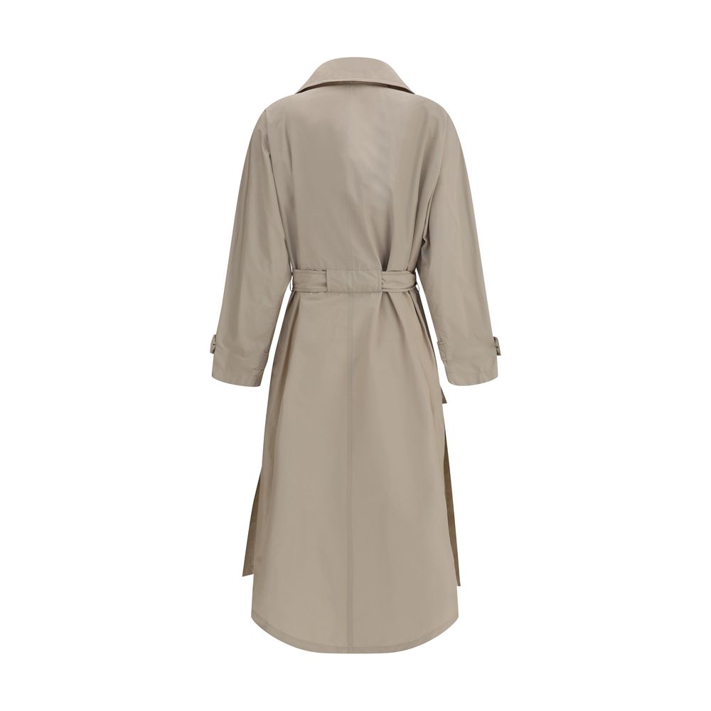 Beige Polyester Coat