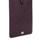 Dark Brown Leather Logo Plaque Cover Sleeve Tablet Case