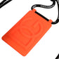 Holder Neon Orange Rubber DG Embossed Adjustable Badge
