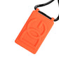 Holder Neon Orange Rubber DG Embossed Adjustable Badge
