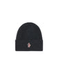 Black Merino Wool Beanie