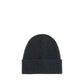 Black Merino Wool Beanie