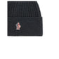 Black Merino Wool Beanie
