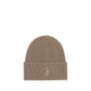 Beige Merino Wool Beanie
