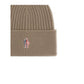 Beige Merino Wool Beanie