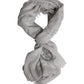 Gray Cashmere Knit Fringes Neck Foulard 67cm x200cm Foulard Scarf