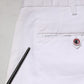 White Cotton Skinny Fit Mid Waist Denim Trouser Jeans