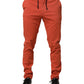 Orange Skinny Fit Men Chino Trouser Pants