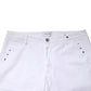 White Skinny Fit Mid Waist Men Denim Trouser Jeans