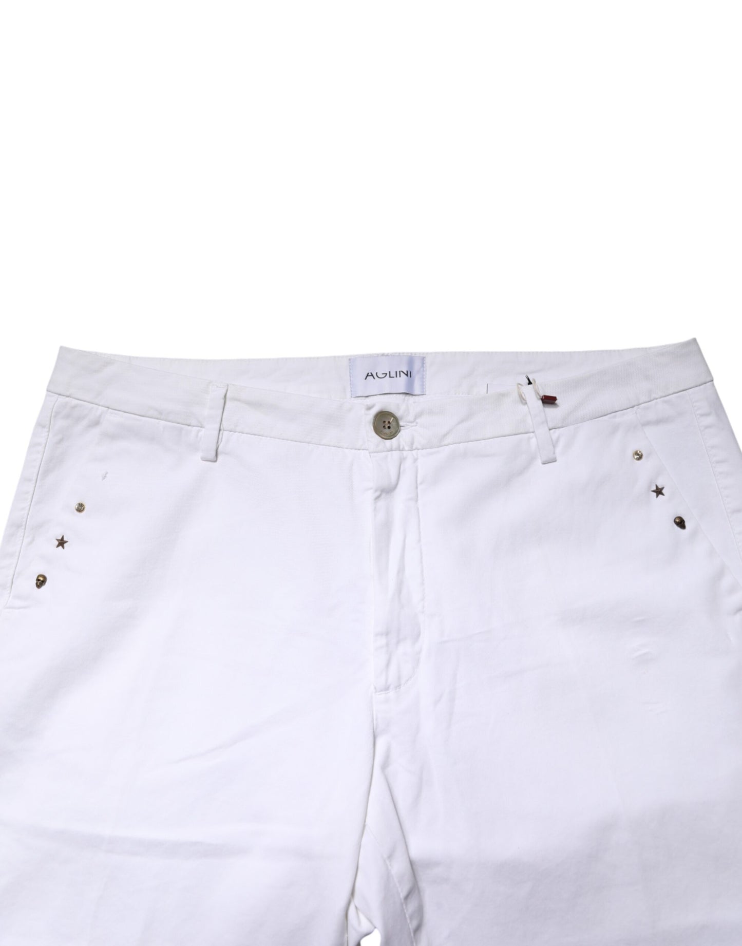 White Skinny Fit Mid Waist Men Denim Trouser Jeans