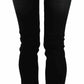 Dark Black Dora Slim Fit Denim Pants