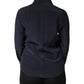 Blue Collared Long Sleeves Dress Shirt Top