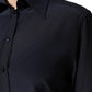 Blue Collared Long Sleeves Dress Shirt Top