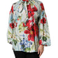 Multicolor Floral Long Sleeves Blouse Top