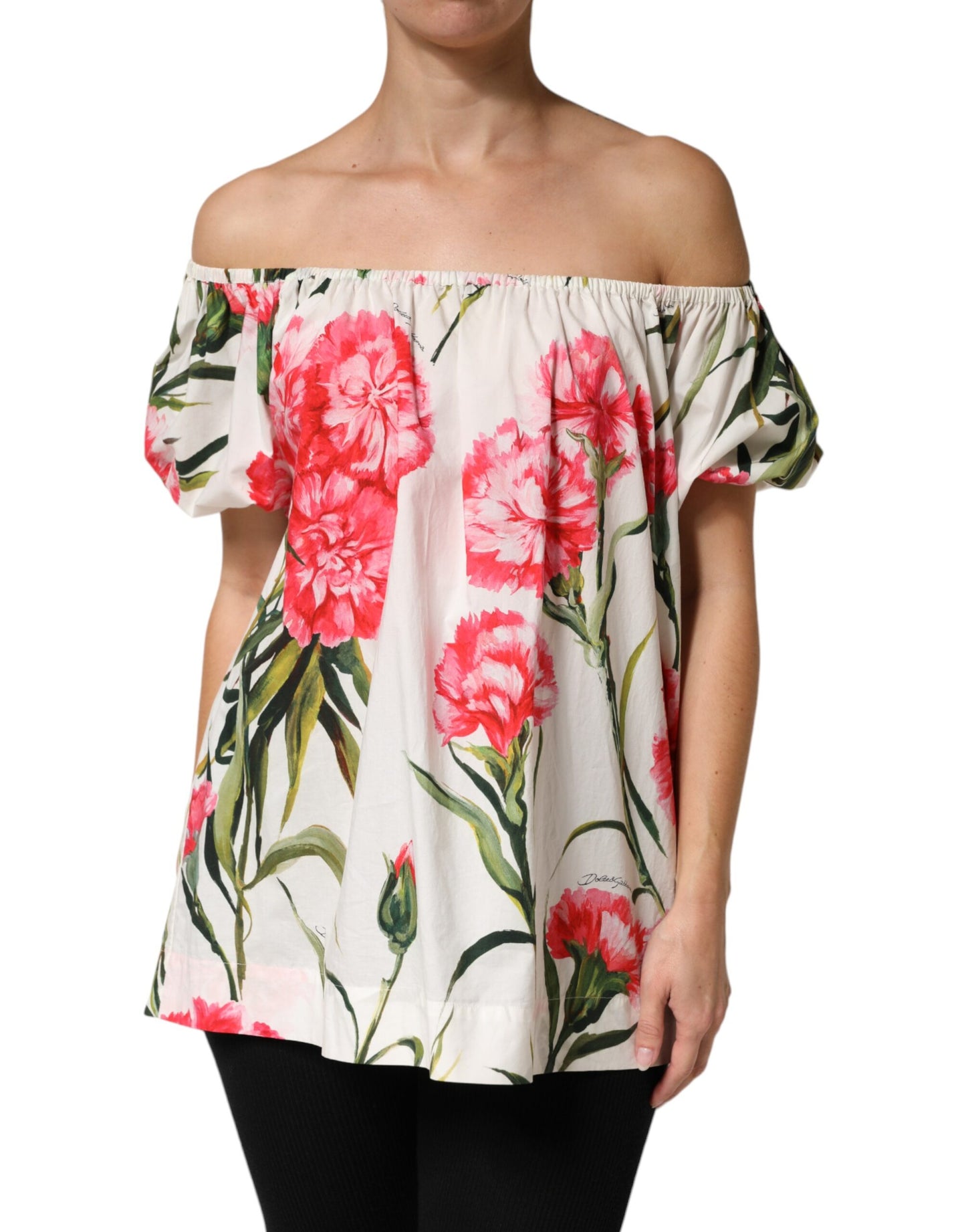 Multicolor Floral Off Shoulder Blouse Top